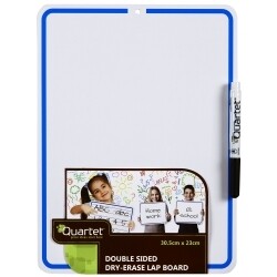 WHITEBOARD QUARTET 230X305MM 2 SIDED LAP BOARD