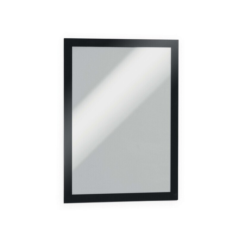 SIGN HOLDER DURAFRAME DURABLE A4 ADHESIVE BACK BLACK PK2
