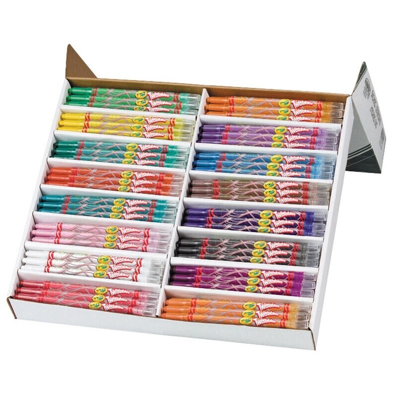 SP- CRAYON TWISTABLE 16 COLOURS (240) CLASSPACK CRAYOLA