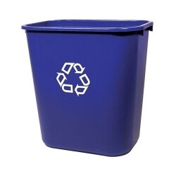 SP- BIN RECYCLING RUBBERMAID 26.6L BLUE MEDIUM