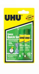 GLUE UHU EPOXY QUICK SET 2 X 10ML TUBES