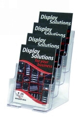 DEFLECT-O BROCHURE HOLDER A5 F/S W/M 4 POCKET 77901