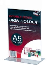 DEFLECT-O DOUBLE SIDED DOCUMENT HOLDER A5 PORTRAIT 47901
