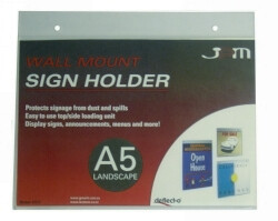 DEFLECT-O WALL MOUNTED DOCUMENT HOLDER A5 LANDSCAPE 47111