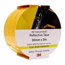 REFLECTIVE TAPE 3M 50MMX3M 983-71 DIAMOND GRADE YELLOW