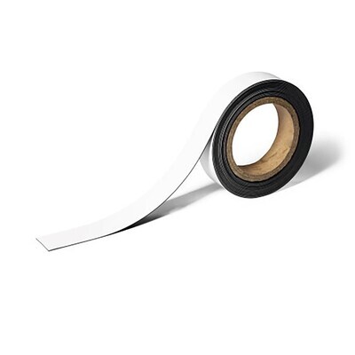 SP- TAPE DURABLE 30MM X 5M MAGNETIC LABELLING WHITE
