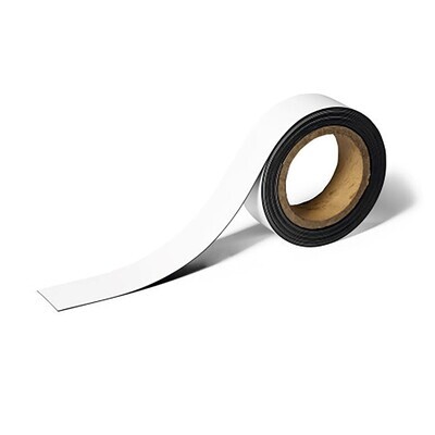 SP- TAPE DURABLE 40MM X 5M MAGNETIC LABELLING WHITE