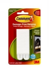 PICTURE HANGING STRIP COMMAND LARGE 17206 PK4