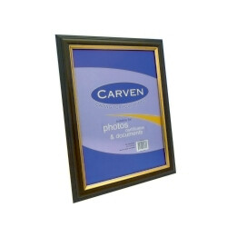 SP- DOCUMENT FRAME CARVEN A4 TIMBER LOOK/GOLD