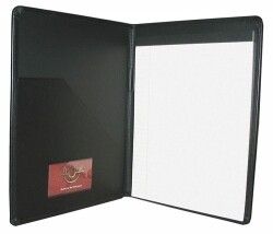 SP- PAD & NOTE HOLDER WATERVILLE ROUNDED CORNERS BLACK