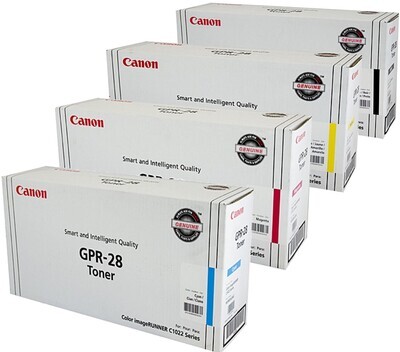 4 Pack Canon TG41 GPR28 Genuine Toner Cartridges [1BK,1C,1M,1Y]