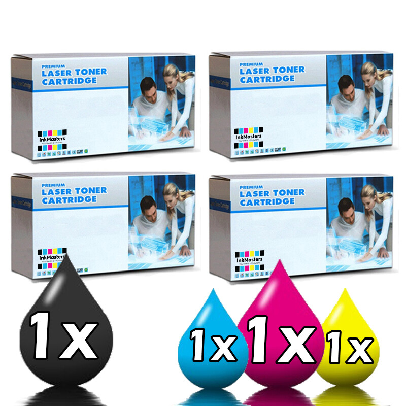 4 Pack Canon TG46GPR31 Toner Compatible 1BK,1C,1M,1Y