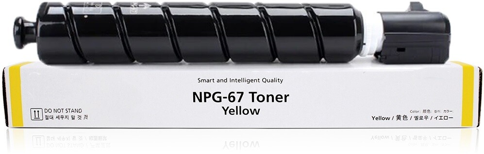 Canon TG67Y GPR53 NPG-67 Yellow Compatible Toner Cartridge 19, 000 Prints