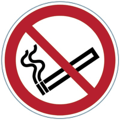 SP- MARKING SIGN DURABLE SIGH SMOKING PROHIBITED RED