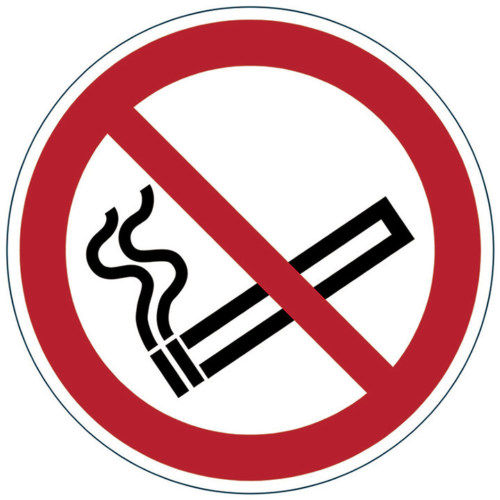 SP- MARKING SIGN DURABLE SIGH SMOKING PROHIBITED RED