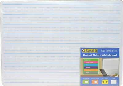 WHITEBOARD OSMER A4 MDF ONE SIDE PLAIN - ONE SIDE DOTTED 1/3