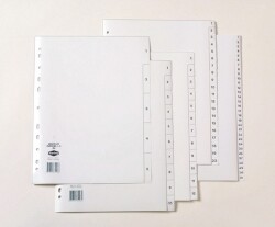 DIVIDERS MARBIG A4 PP 1-5 TAB WHITE