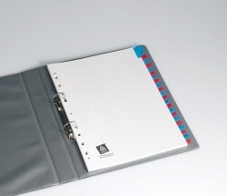 DIVIDERS AVERY A4 MYLAR PRINTED BLUE & RED TAB A-Z