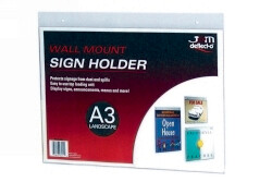 DEFLECT-O WALL MOUNTED DOCUMENT HOLDER A3 LANDSCAPE 47211
