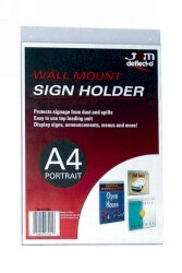 SP- DOCUMENT HOLDER DEFLECTO A4 WALL MOUNTED PORTRAIT
