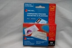 LAMINATING POUCHES REXEL BADGE CARD 67X98MM 50'S 360 MICRON 2X180