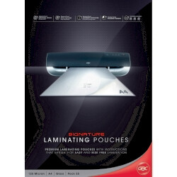 LAMINATING POUCHES GBC SIGNATURE A4 125 MICRON PK25