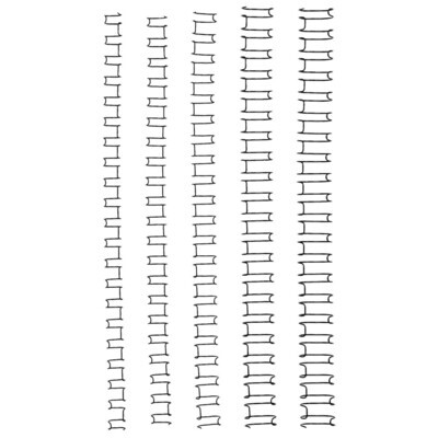 SP- BINDING COMBS GBC 10MM 21 LOOP WIRE BLACK PK100