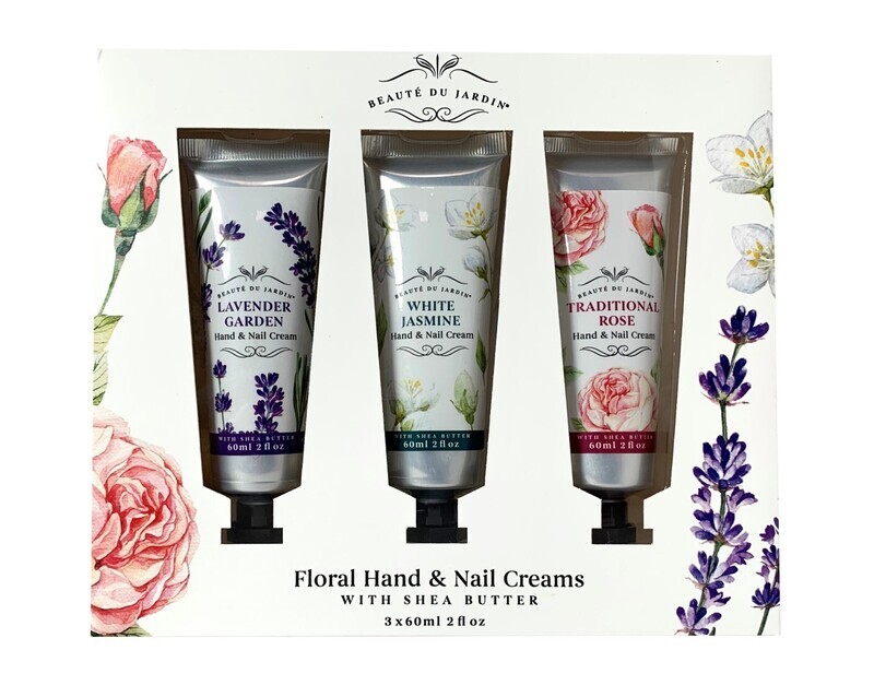 GIFT BOX SET HAND CREAM BUEATE DU JARDIN 3X60ML FLORAL