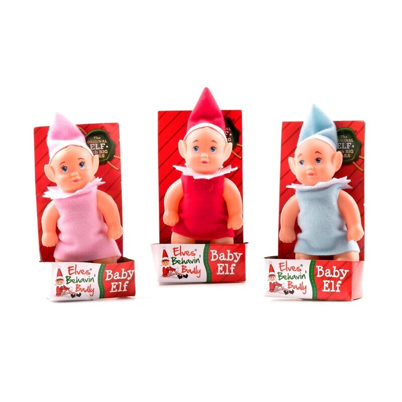 XMAS ELVES BABY ELF 150MM 3 ASST