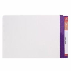 SP- FILE LATERAL AVERY 367X242MM WHITE SHELF WITH PURPLE MYLAR TAB PK100