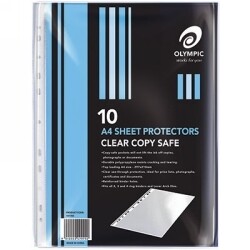 SP- SHEET PROTECTORS OLYMPIC A4 (10)
