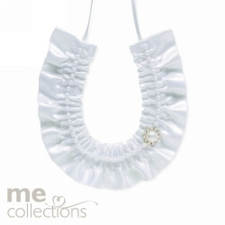 WEDDING CHARM ME HORSESHOE W/PEARL & DIAMANTE WHITE