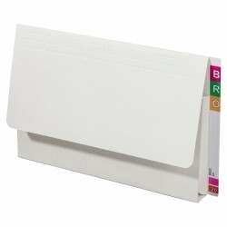 SP- DOCUMENT WALLET LATERAL AVERY 367X242MM 40MM EXPANSION H/DUTY WHITE BX