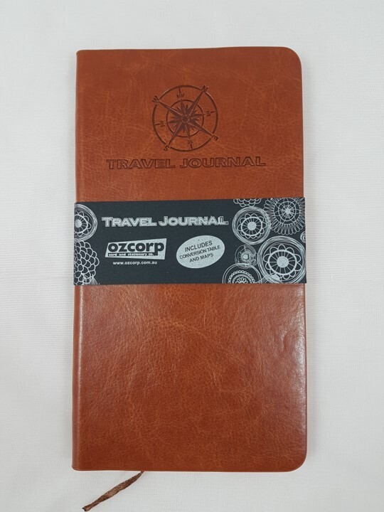 SP- JOURNAL TRAVEL OZCORP SLIM SOFT COVER TAN