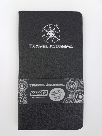 JOURNAL TRAVEL OZCORP SLIM SOFT COVER BLACK