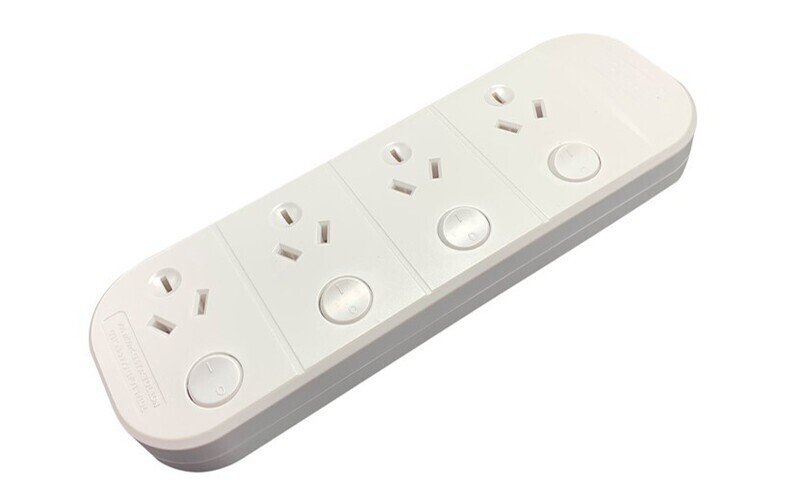 POWERBOARD JACKSON INDUSTRIES 4 OUTLET OVERLOAD SWITCHED WHITE