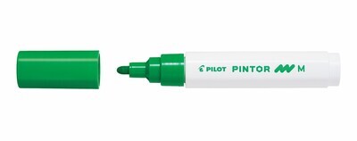 SP- PAINT MARKER PILOT PINTOR 1.4MM MEDIUM BULLET LIGHT GREEN
