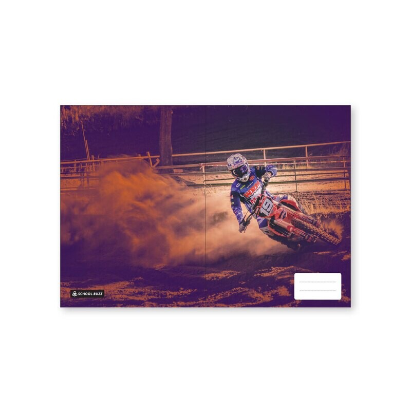 BOOK COVERS SCHOOL BUZZ A4 MOTORCROSS