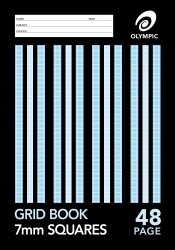 SP - GRID BOOK OLYMPIC 225X175MM 7MM GRID 48PG