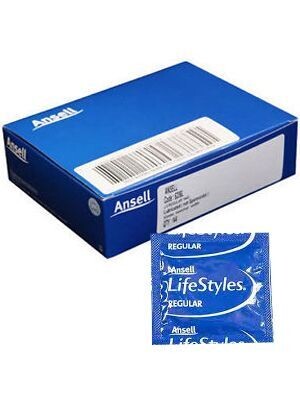 Condoms Regular Lubricated Bulk - Box/144