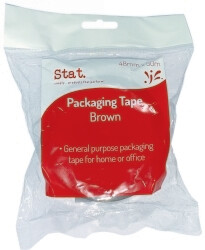 TAPE PACKAGING STAT 48MMX50M BROWN