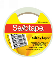TAPE STICKY SELLOTAPE 24MMX66M