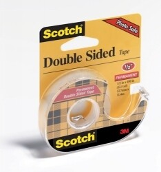 TAPE DOUBLE SIDED SCOTCH 137P 12.7MMX11.4M WITH DISPENSER