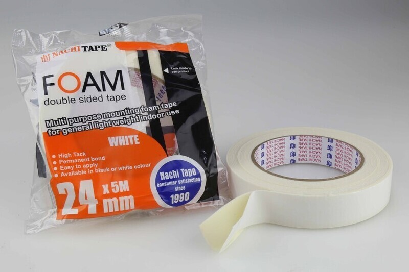 DOUBLE SIDED TAPE NACHI 24MM X 5M WHITE