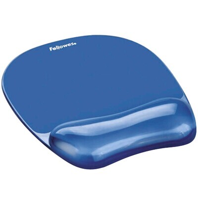 MOUSE PAD/WRIST REST FELLOWES CRYSTAL GEL BLUE