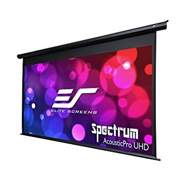 125" MOTORISED 16:9 PROJECTOR SCREEN WITH ACOUSTIC PRO UHD TRANSPARENT MATERIAL