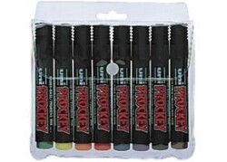 MARKER PERMANENT UNI PROCKEY PM1228C BULLET ASST WLT8