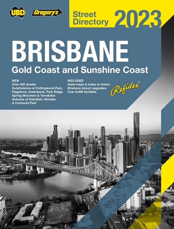 STREET DIRECTORY UBD/GRE 2022 GOLD COAST REFIDEX 24RD EDITION