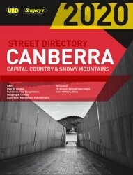 STREET DIRECTORY UBD/GRE CANBERRA CAPITAL COUNTRY & SNOWY MTNS 2020 24TH ED