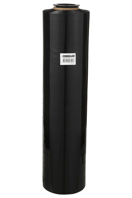SP- HAND PALLET SHRINK WRAP C/LAND 500MMX450M 20MIC BLACK